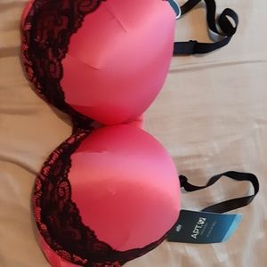 NWT Apt 9 Pink and Black Bra 38D